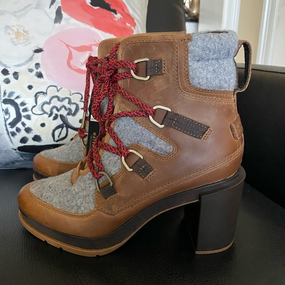 Sorel Blake Lace Up Boot Brown Gray SZ 6.5 NWT - Picture 9 of 15